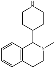 2-METHYL-1-(4-PYPERIDYL)-1,2-3,4-TETRAHYDROISOQUINOLINE Struktur