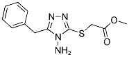 METHYL [(4-AMINO-5-BENZYL-4H-1,2,4-TRIAZOL-3-YL)SULFANYL]ACETATE Struktur