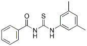 1-BENZOYL-3-(3,5-DIMETHYLPHENYL)THIOUREA Struktur