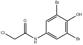 3,5-DIBROMO-2'-CHLORO-4-HYDROXYACETANILIDE Struktur