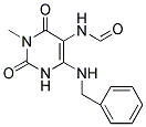 6-(BENZYLAMINO)-3-METHYL-2,4-DIOXO-1,2,3,4-TETRAHYDRO-5-PYRIMIDINYLFORMAMIDE Struktur