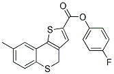 4-FLUOROPHENYL 8-METHYL-4H-THIENO[3,2-C]THIOCHROMENE-2-CARBOXYLATE Struktur