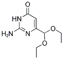 2-AMINO-6-(DIETHOXYMETHYL)PYRIMIDIN-4(3H)-ONE Struktur