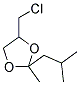 4-CHLOROMETHYL-2-ISOBUTYL-2-METHYL-[1,3]DIOXOLANE Struktur