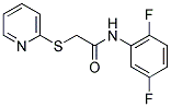 N-(2,5-DIFLUOROPHENYL)-2-(2-PYRIDINYLSULFANYL)ACETAMIDE Struktur