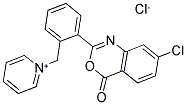 1-[2-(7-CHLORO-4-OXO-4H-3,1-BENZOXAZIN-2-YL)BENZYL]PYRIDINIUM CHLORIDE Struktur