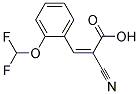 2-CYANO-3-(2-DIFLUOROMETHOXY-PHENYL)-ACRYLIC ACID Struktur