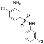 3-AMINO-4-CHLORO-N-(3-CHLORO-PHENYL)-BENZENESULFONAMIDE Struktur