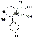 (R)-6-CHLORO-2,3,4,5-TETRAHYDRO-1-(4-HYDROXYPHENYL)-1H-3-BENZAZEPINE-7,8-DIOL BROMIDE Struktur