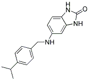 5-((4-ISOPROPYLBENZYL)AMINO)-1,3-DIHYDRO-2H-BENZIMIDAZOL-2-ONE Struktur