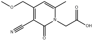 (3-CYANO-4-(METHOXYMETHYL)-6-METHYL-2-OXOPYRIDIN-1(2H)-YL)ACETIC ACID Struktur