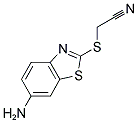 [(6-AMINO-1,3-BENZOTHIAZOL-2-YL)SULFANYL]ACETONITRILE Struktur