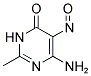 6-AMINO-2-METHYL-5-NITROSOPYRIMIDIN-4(3H)-ONE Struktur