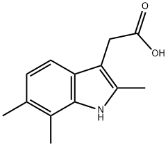 (2,6,7-TRIMETHYL-1H-INDOL-3-YL)-ACETIC ACID Struktur