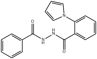 N'-BENZOYL-2-(1H-PYRROL-1-YL)BENZENECARBOHYDRAZIDE Struktur