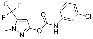 1-METHYL-5-(TRIFLUOROMETHYL)-1H-PYRAZOL-3-YL N-(3-CHLOROPHENYL)CARBAMATE Struktur