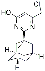 2-(1-ADAMANTYL)-6-(CHLOROMETHYL)PYRIMIDIN-4-OL Struktur