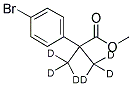 METHYL 2-(4-BROMOPHENYL)-2,2-DI-(METHYL-D3)ACETATE Struktur