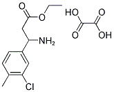 ETHYL 3-AMINO-3-(3-CHLORO-4-METHYLPHENYL)PROPANOATE OXALATE Struktur