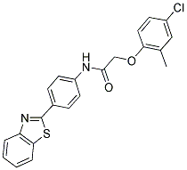 N-[4-(1,3-BENZOTHIAZOL-2-YL)PHENYL]-2-(4-CHLORO-2-METHYLPHENOXY)ACETAMIDE Struktur