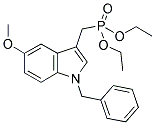 DIETHYL[(5-METHOXY-1-BENZYL-INDOL-3-YL)METHYL] PHOSPHONATE Struktur