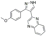 2-[3-(4-METHOXYPHENYL)-1H-PYRAZOL-4-YL]QUINOXALINE Struktur