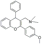 (2-(4-METHOXYPHENYL)-4-PHENYL-4H-CHROMEN-3-YL)-N,N-DIMETHYLMETHANAMINE Struktur