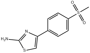 4-(4-METHANESULFONYL-PHENYL)-THIAZOL-2-YLAMINE Struktur