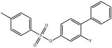 2-FLUORO[1,1'-BIPHENYL]-4-YL 4-METHYLBENZENESULFONATE Struktur