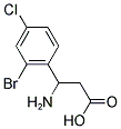 3-(2-BROMO-4-CHLOROPHENYL)-BETA-ALANINE Struktur