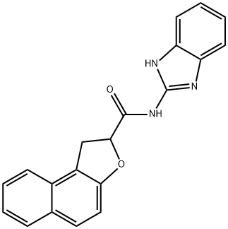 N-(1H-1,3-BENZIMIDAZOL-2-YL)-1,2-DIHYDRONAPHTHO[2,1-B]FURAN-2-CARBOXAMIDE Struktur