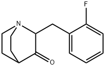 2-(2-FLUOROBENZYL)-3-QUINUCLIDINONE Struktur