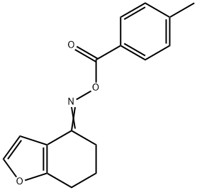 4-([(4-METHYLBENZOYL)OXY]IMINO)-6,7-DIHYDRO-1-BENZOFURAN Structure