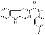 N-(4-CHLOROPHENYL)-1-METHYL-9H-BETA-CARBOLINE-3-CARBOXAMIDE Struktur