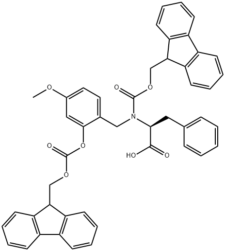 FMOC-(FMOCHMB)PHE-OH Struktur