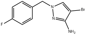 4-BROMO-1-(4-FLUORO-BENZYL)-1H-PYRAZOL-3-YLAMINE Struktur