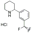 2-(3-(TRIFLUOROMETHYL)PHENYL)PIPERIDINE HYDROCHLORIDE Struktur