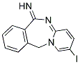 2-IODO-11H-BENZO[E]PYRIDO[1,2-A][1,3]DIAZEPIN-6-YLIDENEAMINE Struktur