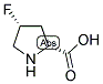 (2R,4R)-4-FLUORO-PYRROLIDINE-2-CARBOXYLIC ACID Struktur