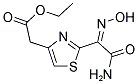 ETHYL (2-[(1E)-2-AMINO-N-HYDROXY-2-OXOETHANIMIDOYL]-1,3-THIAZOL-4-YL)ACETATE Struktur