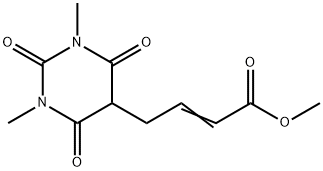 METHYL (E)-4-(1,3-DIMETHYL-2,4,6-TRIOXOHEXAHYDRO-5-PYRIMIDINYL)-2-BUTENOATE Struktur