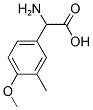 AMINO(4-METHOXY-3-METHYLPHENYL)ACETIC ACID Struktur