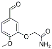 2-(5-FORMYL-2-METHOXYPHENOXY)ACETAMIDE Struktur