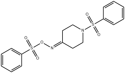 1-(PHENYLSULFONYL)-4-([(PHENYLSULFONYL)OXY]IMINO)PIPERIDINE Struktur