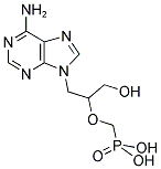 9-(3-HYDROXY-2-PHOSPHONYL-METHOXYPROPYL)-ADENINE Struktur