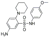 5-AMINO-N-(4-METHOXY-PHENYL)-2-PIPERIDIN-1-YL-BENZENESULFONAMIDE Struktur