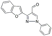 3-BENZOFURAN-2-YL-1-PHENYL-1H-PYRAZOLE-4-CARBALDEHYDE Struktur