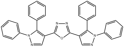 2,5-BIS(1,5-DIPHENYL-1H-PYRAZOL-4-YL)-1,3,4-OXADIAZOLE Struktur