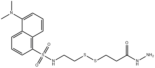 2-(DANSYLSULFONAMIDO)ETHYL-3-(HYDRAZINOCARBOXY)ETHYL DISULFIDE Struktur