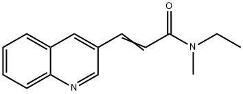 (E)-N-ETHYL-N-METHYL-3-(3-QUINOLINYL)-2-PROPENAMIDE Struktur